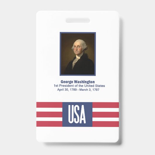 Badge George Washington (Avant)