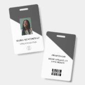 Badge Gestalte Deinen Eigenen Ausweis Vorlage (Avant & arrière)