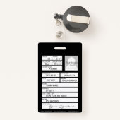 Badge Gestionnaire K9 (Back with Retractable)