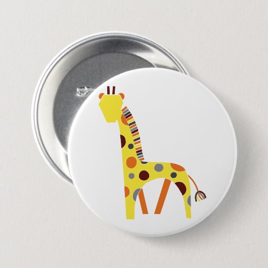Badge - Girafe stylisée (Devant & derrière)