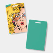 Badge Girl #1 (Front & Back)