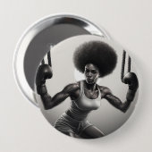 Badge girl ronde button 4,0 cm (Voorkant /achterkant)