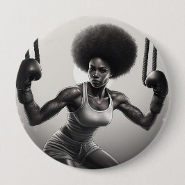 Badge girl ronde button 4,0 cm