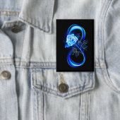Badge Glowing infinity with blue rose (Insitu)