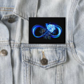 Badge Glowing infinity with blue rose (Insitu)
