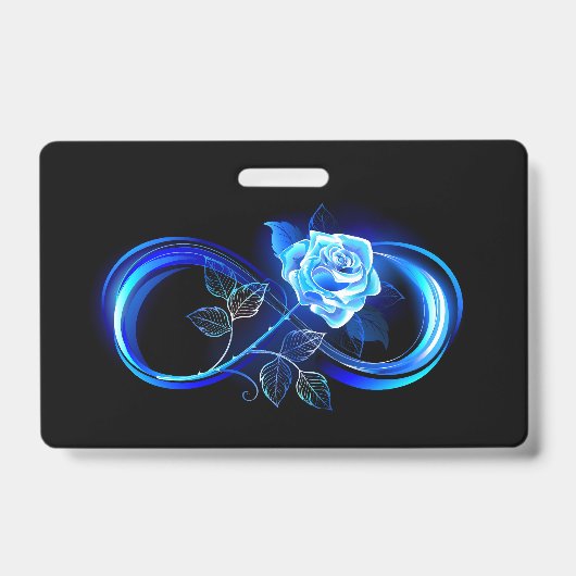 Badge Glowing infinity with blue rose (Avant)