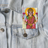 Badge Goddess Lakshmi Button (Insitu)