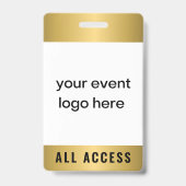Badge Gold All Access Event Pass (Face)