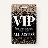 Badge Gold Black VIP Event (Dos)