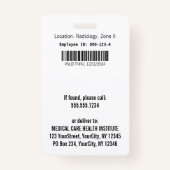 Badge Gold Stethoscope ECG Wave EKG Line | Photo ID (Dos)