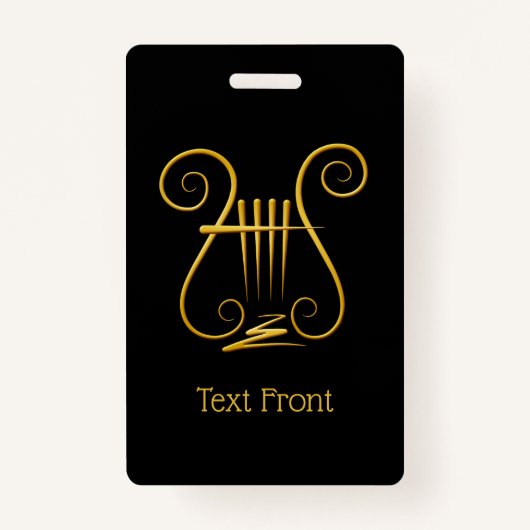 Badge Golden lyre (Devant)