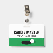 Badge Golf Caddie Master clip réversible sur l'insigne d (Back with Clip)