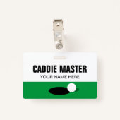 Badge Golf Caddie Master clip réversible sur l'insigne d (Dos avec clip)