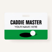 Badge Golf Caddie Master clip réversible sur l'insigne d (Dos)