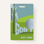 Badge Golf Event club golfeur participation (Devant)