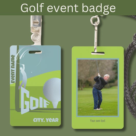 Badge Golf Event club golfeur participation