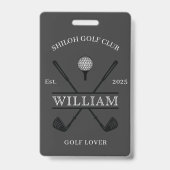 Badge Golf Lover Cross Club (Dos)