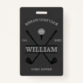 Badge Golf Lover Cross Club (Devant)