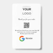 Badge Google examen logo de l'entreprise Analyser QR exa (Arrière)