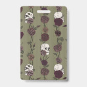 Badge Gothic Olive Green Skull Buy the Bride a Drink (Arrière)