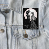 Badge Gothique Emo Enfants Kiss Valentine's Day (Insitu)