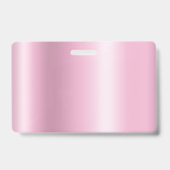 Badge Gouttes de paillettes argentées Rose scintillant (Arrière)
