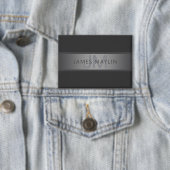 Badge Gradient gris foncé moderne Nom ou raison sociale (Insitu)