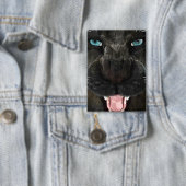 Badge Grand Chat Panther Noir (Insitu)