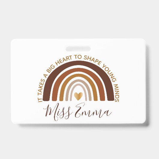 Badge Grand coeur pour façonner les jeunes esprits Ensei (Front)