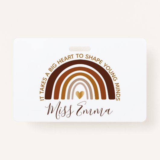 Badge Grand coeur pour façonner les jeunes esprits Ensei (Devant)