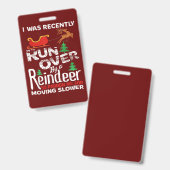 Badge Grand-Mère S'Est Fait Renverser Par Un Noël De Rin (Avant & arrière)