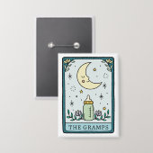 Badge Grand-père du Baby shower Tarot (Recto/Verso)
