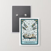 Badge Grand-père du Baby shower Tarot (Recto/Verso)