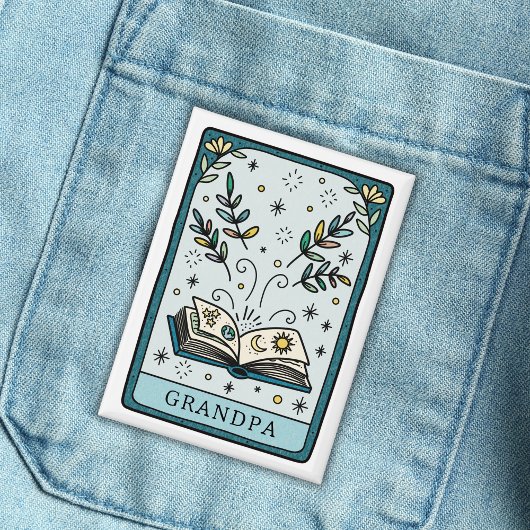 Badge Grand-père du Baby shower Tarot