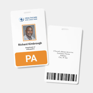 Badge Grande carte d'identité photo personnalisée pour a