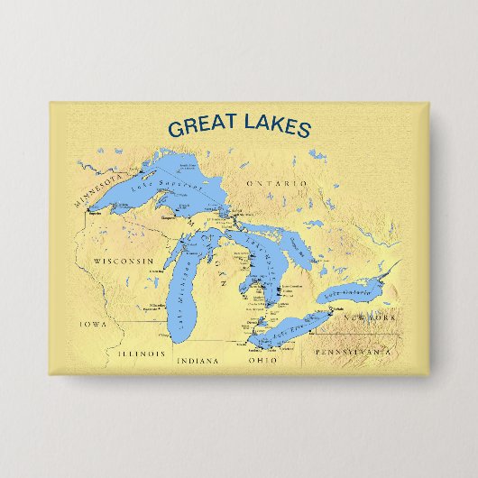 Badge Grands Lacs d'Amérique du Nord (Recto)