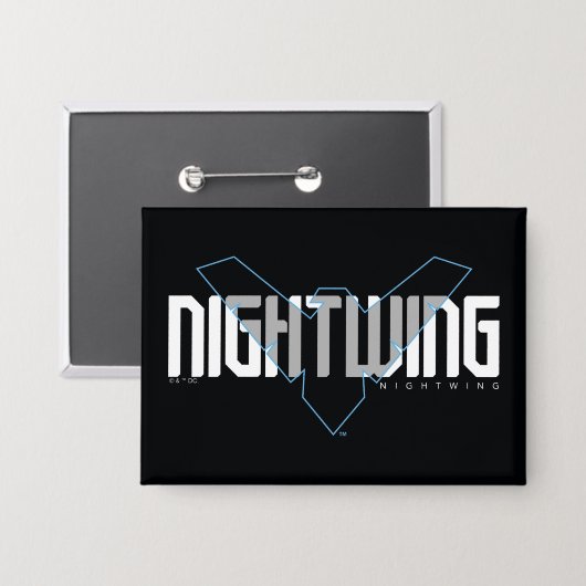 Badge Graphique de nom high-tech Nightwing (Recto/Verso)