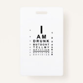 Badge Graphique oculaire floue (Dos)