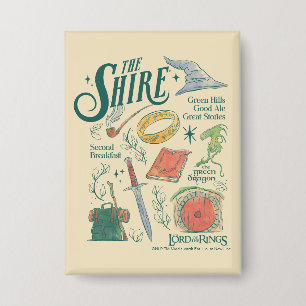 Badge Graphisme de collage aquarelle THE SHIRE™