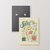 Badge Graphisme de collage aquarelle THE SHIRE™ (Recto/Verso)