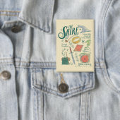 Badge Graphisme de collage aquarelle THE SHIRE™ (Insitu)
