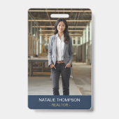 Badge Gras Professional Real Estate Chic Realtor QR Code (Face)