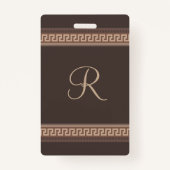 Badge Greek Key (Devant)