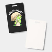 Badge Grenouille Et Champignon (Avant & arrière)