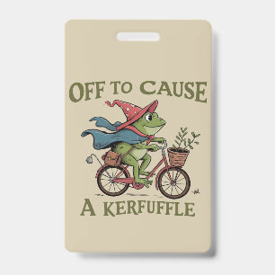 Badge Grenouille pour causer une agitation Sarcasme Drôl
