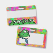 Badge Grenouilles souriantes (Avant & arrière)