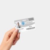 Badge Grey Ajouter votre logo Hospital Code photo employ (Handheld)