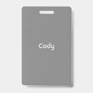 Badge Gris Personnalisé