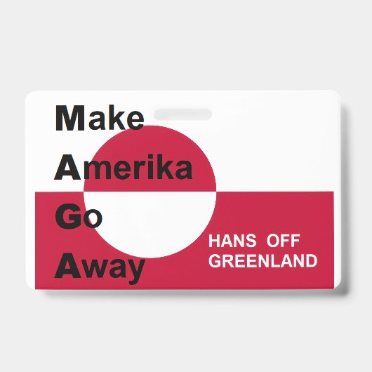 Badge Groenland indépendant (Avant)