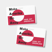 Badge Groenland indépendant (Avant & arrière)